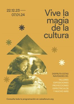 Cartel programación Navidad CaixaForum
