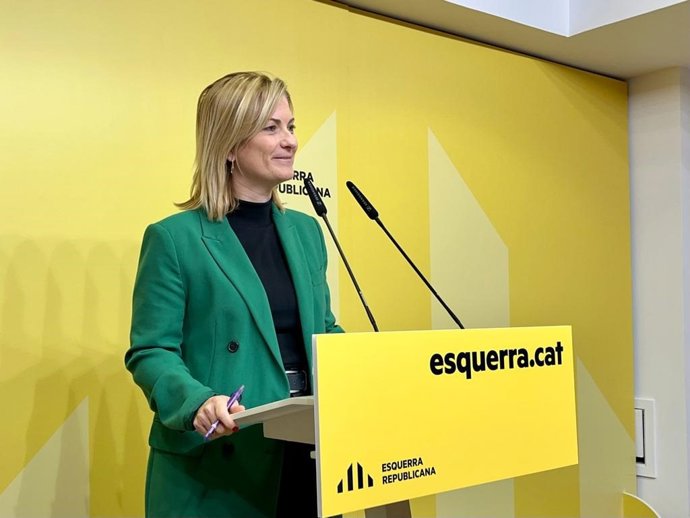 La portaveu d'ERC, Raquel Sans