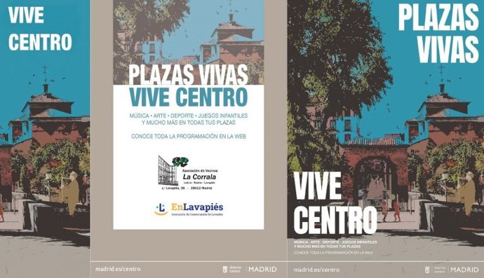 Cartel del programa Plazas Vivas