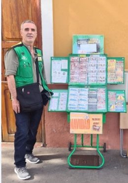 Agente vendedor de la ONCE en Valsequillo (Gran Canaria) Juan Vialard
