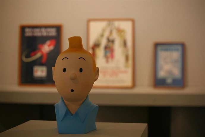 Archivo - Exposición sobre Tintín en el Salón del Cómic de A Coruña