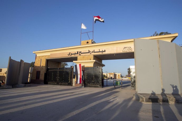 Illustration picture shows the Rafah border crossing pictured during a visit to the city of Rafah, in the southern Gaza Strip in the State of Palestine, Friday 24 November 2023, part of a visit of both Belgian and Spanish Prime Ministers (incoming and o