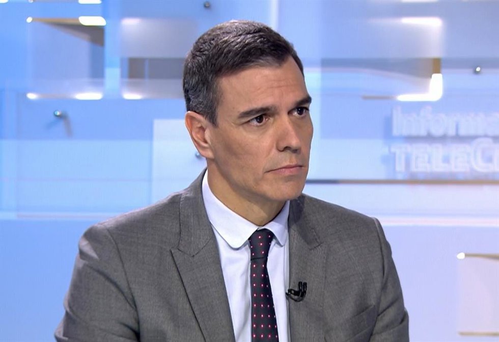 Pedro Sánchez, durante la entrevista en Telecinco.