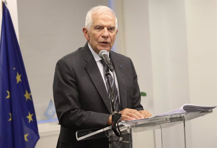 Archivo - September 18, 2023, New York City, New York: (NEW) Press Conference of Josep Borrell, High Representative of the European Union for Foreign Affairs and Security Policy in New York. September 18, 2023, New York, USA: Press Conference of Josep Bor