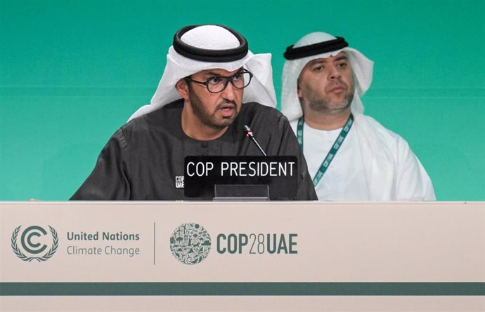 El presidente de la COP 28, el sultán al-Jaber