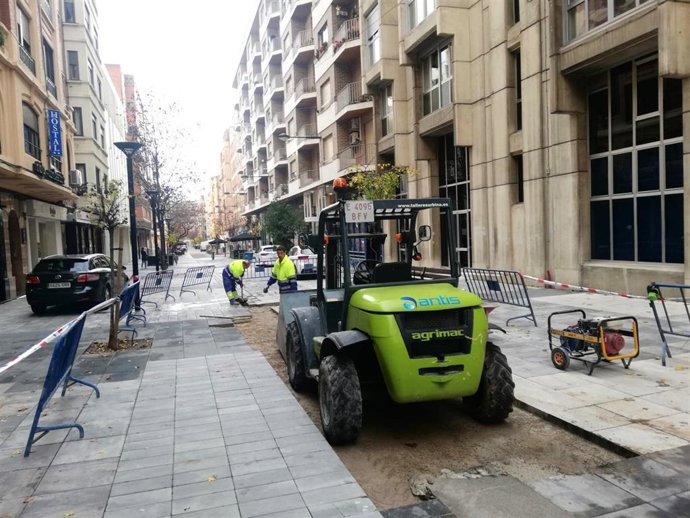 Nuevas obras de emergencia en las Cien Tiendas, en diciembre de 2023