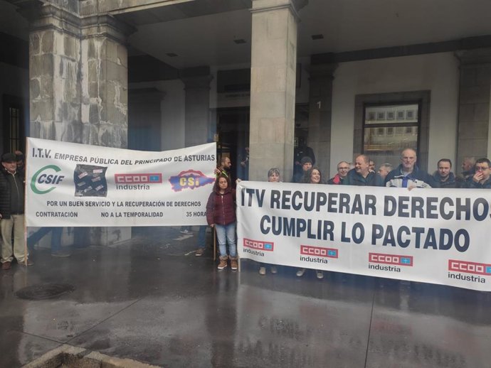 Protesta de trabajadores de Itvasa