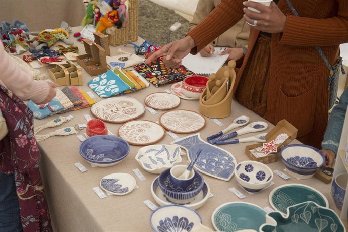 Archivo - El Colegio de Arquitectos de Málaga celebra este sábado su mercadillo navideño Turkey Market