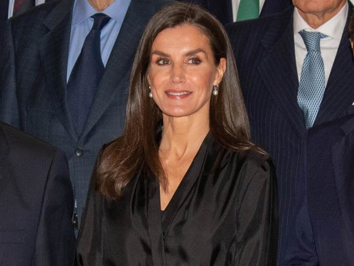 La Reina Letizia a su llegada a la reunión del Patronato de FAD Juventud