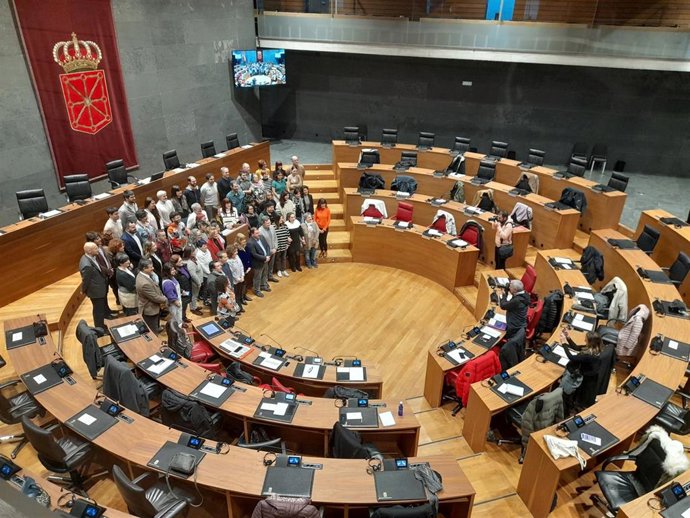 Acto celebrado en el Parlamento de Navarra con motivo de la celebración del Día Internacional de los Derechos Humanos
