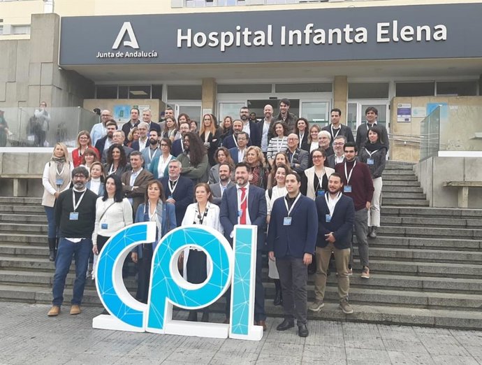Agentes de innovación en Salud en su reunión en el Hospital Infanta Elena de Huelva.