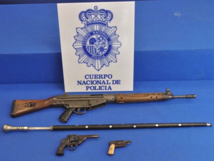 Armas incautadas.