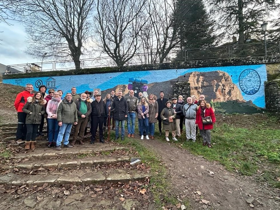 Mural del Camino de Santiago.