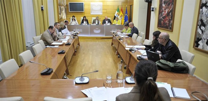 Reunión de la Junta de Portaveces en la Asamblea de Extremadura