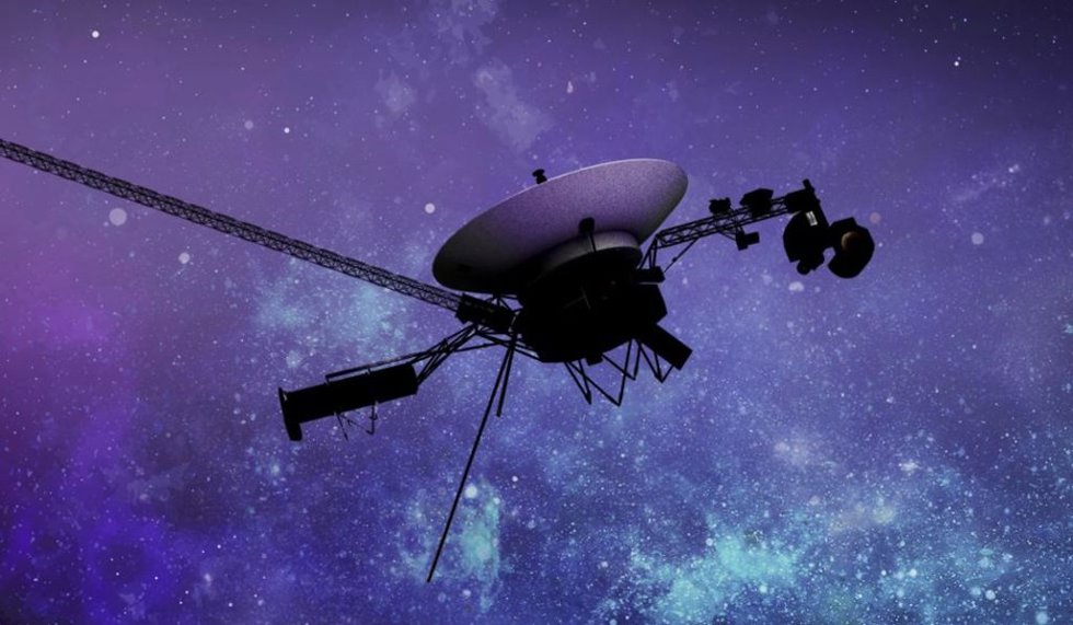 Ilustración artística de una de las naves espaciales Voyager.