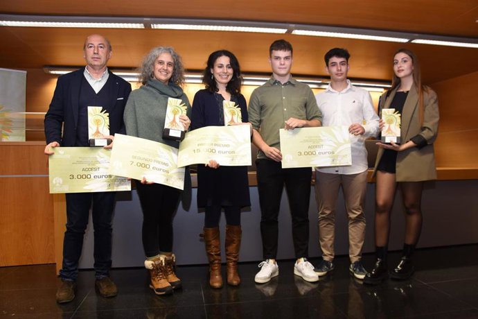 Proyectos galardonados en el Programa de Ideas Emprendedoras de la Diputación de Cáceres