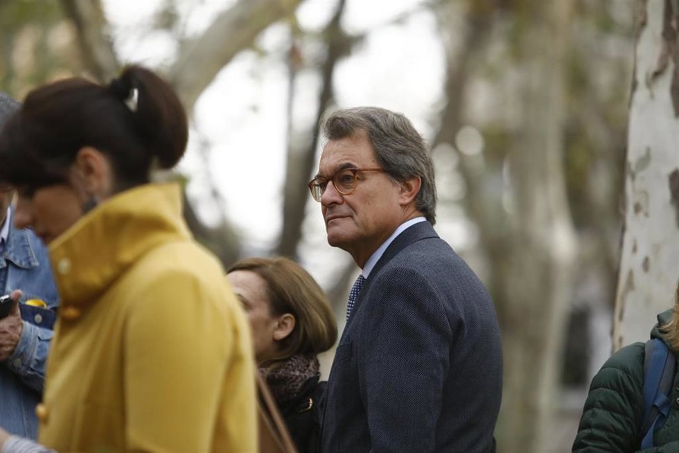 Archivo - Artur Mas en la Audiencia para apoyar a Junqueras y exmiembros del Gobierno catalán