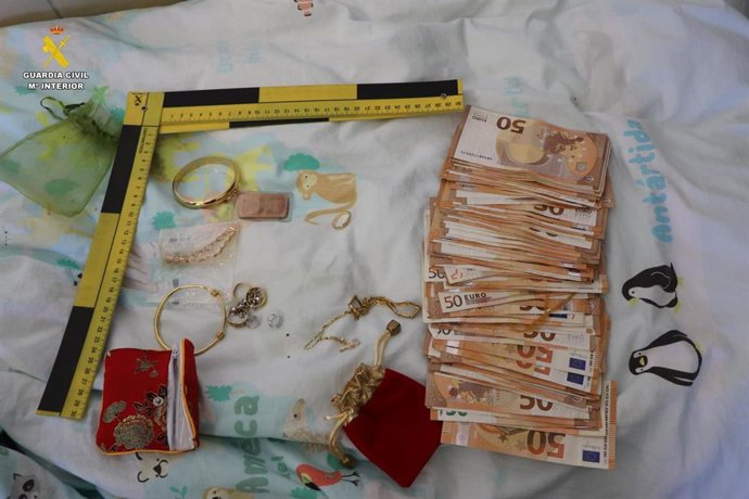 Material y dinero intervenido