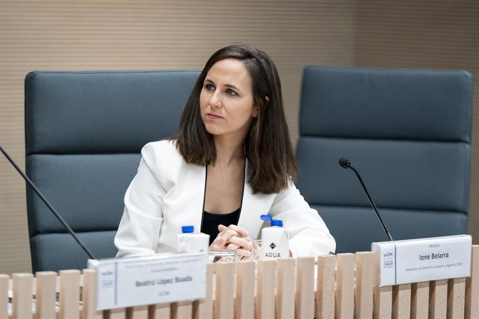 Archivo - La secretaria general de Podemos y exministra de Derechos Sociales y Agenda 2030, Ione Belarra.