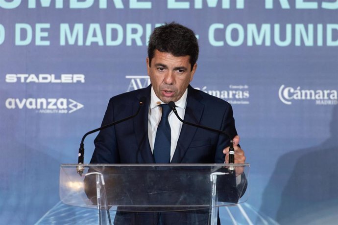 El presidente de la Generalitat Valenciana, Carlos Mazón,