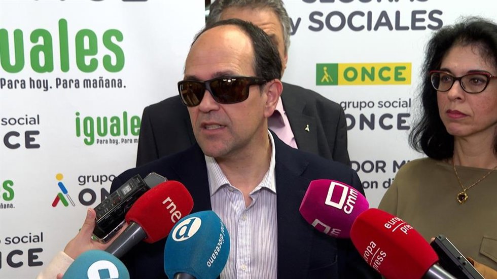 El presidente del Consejo Territorial de la ONCE en Castilla-La Mancha, José Martínez.