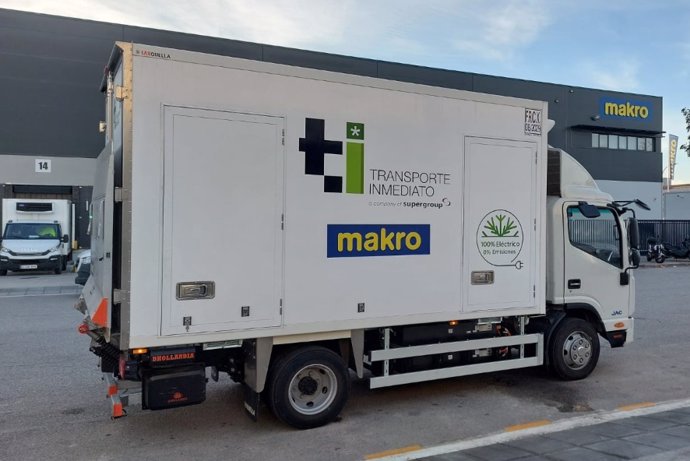 Camiones 100% eléctricos de Makro