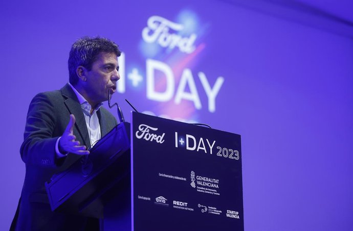 El 'president' de la Generalitat, Carlos Mazón, participa en la inauguración de la jornada I+DAY 2023, organizada por Ford