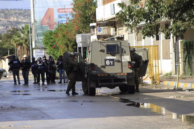 Militares del Ejército de Israel durante una operación en la ciudad de Yenín, en Cisjordania