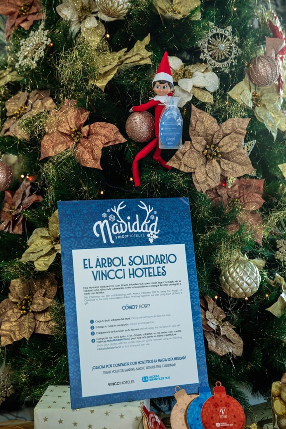 Vincci Hoteles ilumina la Navidad en colaboración con Aldeas Infantiles SOS