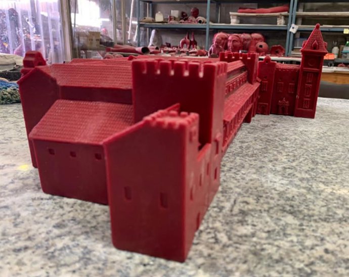 Molde del Palau del Real en cera