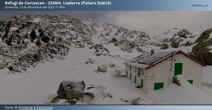 Nevades al vessant nord dels Pirineus