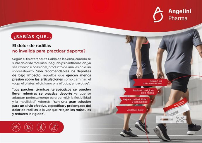 El dolor de rodillas no invalida para hacer deporte.