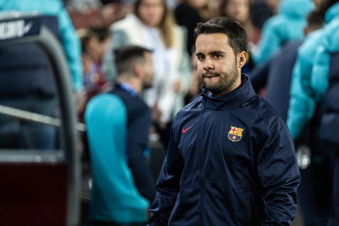 Archivo - Jonatan Giraldez, head coach of FC Barcelona, looks on during UEFA Women Champions League, football match played between FC Barcelona and Bayern Munich at Spotify Camp Nou on November 24, 2022 in Barcelona, Spain.