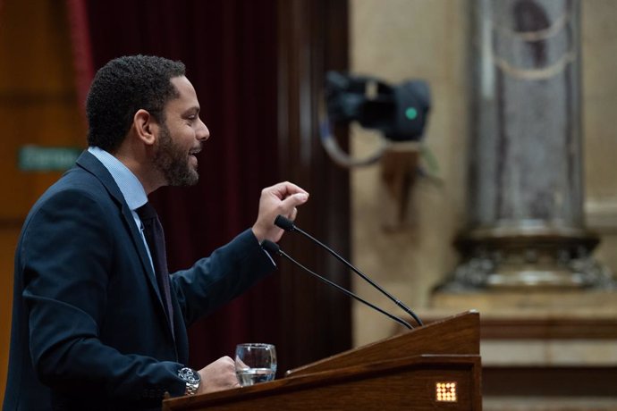 El líder de Vox al Parlament i secretari general del partit, Ignacio Garriga