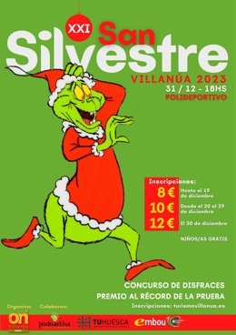 Cartel de la XXI San Silvestre de Villanúa