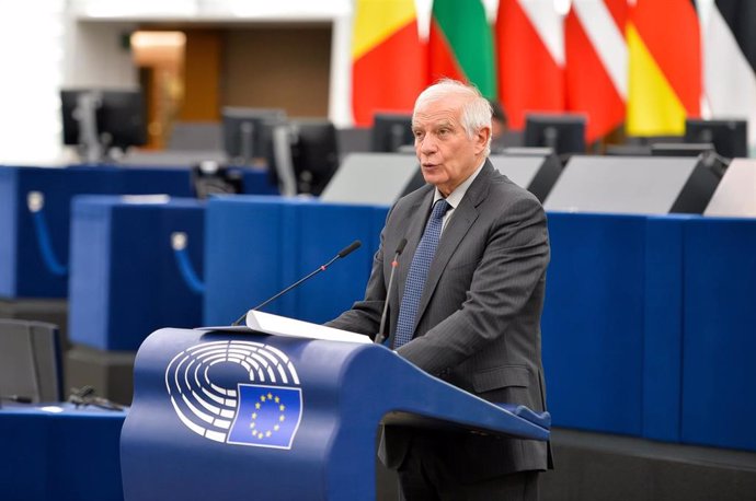El Alto Representante de Política Exterior de la UE, Josep Borrell, comparece en la Eurocámara