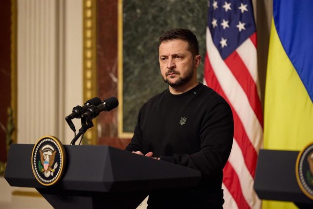 El presidente de Ucrania, Volodimir Zelenski, durante una visita a Estados Unidos