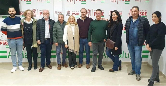 La nueva Comisión Ejecutiva Municipal del PSOE de Palma del Río.
