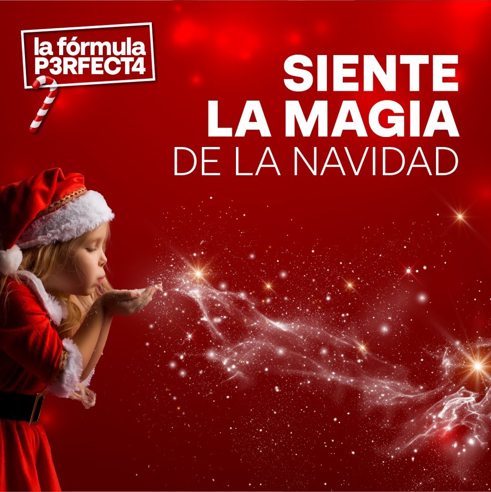 Cartel de navidad del Centro Comercial La Sierra.