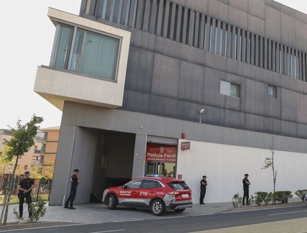 Sede de la Policía Foral en el edificio judicial de Tudela
