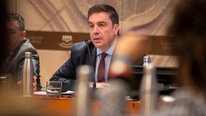 Archivo - El consejero de Educación, Alberto Galiana, durante su comparecencia