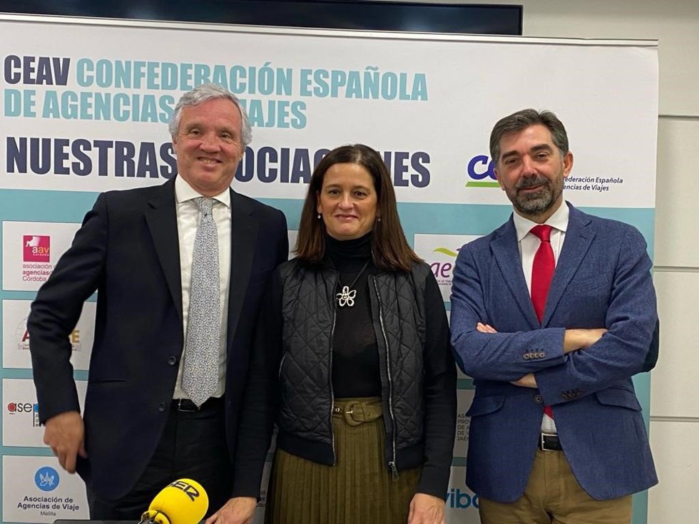. El Presidente Y El Vicepresidente Ejecutivo De CEAV, Carlos Garrido Y José Manuel Lastra, Respectivamente.