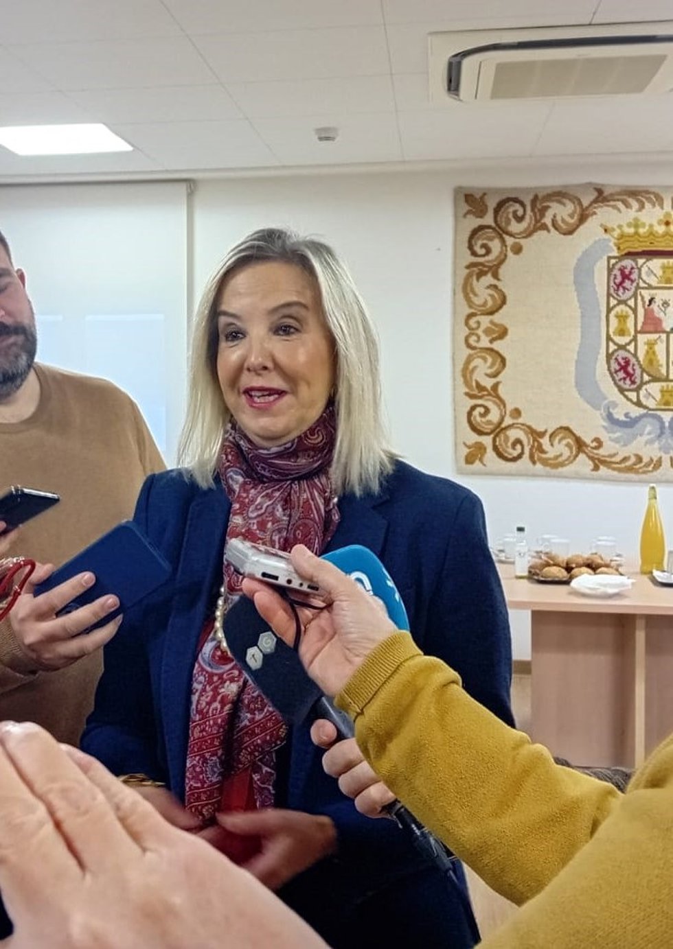 La fiscal superior de Andalucía, Ana Tárrago, atiende a los medios.