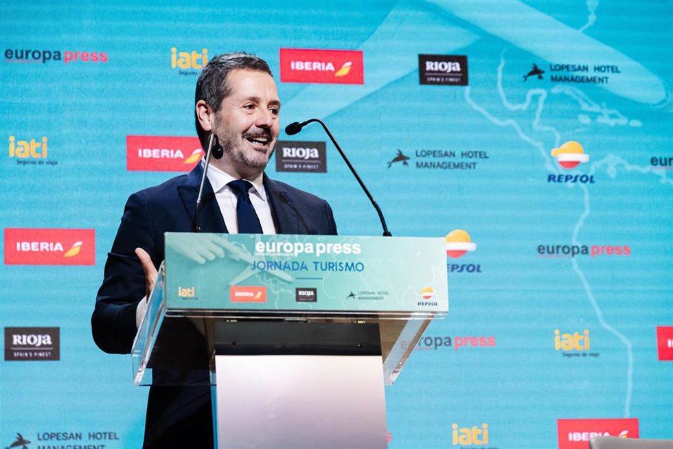 El consejero de Cultura, Turismo y Deporte de la Comunidad de Madrid, Mariano de Paco, participa en una Jornada de Turismo de Europa Press.