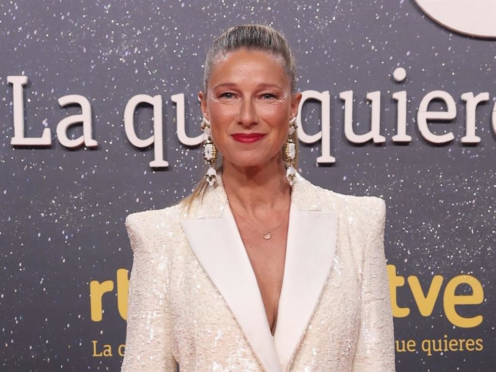 Archivo - Anne Igartiburu durante la fiesta de presentación de la nueva temporada 23-24 de RTVE, a 14 de septiembre de 2023, en Madrid (España).