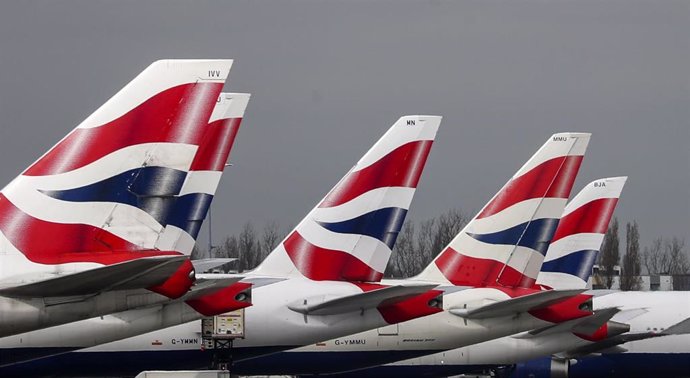 Archivo - Aviones de British Airways.