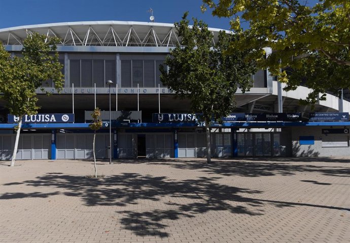 Archivo - Exteriores del estadio municipal de Getafe Alfonso Pérez cedido al Getafe C.F, a 6 de octubre de 2023, en Getafe, Madrid (España)