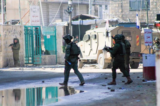 Soldados del Ejército de Israel en Yenín, en Cisjordania