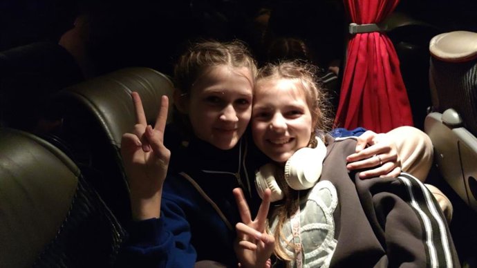 Menores ucranianos en acogida en Navidad