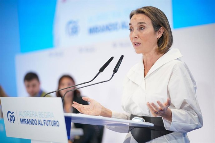 Archivo - La secretaria general del PP, Cuca Gamarra.